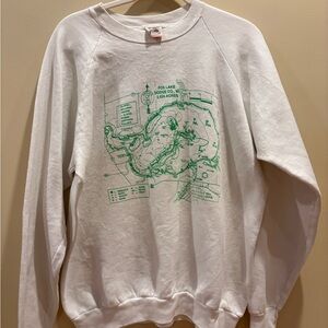 Graphic Vintage White Sweatshirt